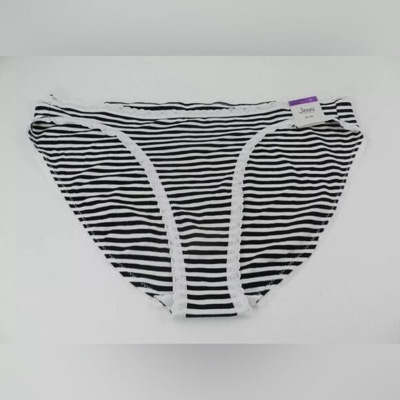 JENNI Women’s Lace Trim Bikini Underwear Set of Three,  XXL - Picture 2 of 4